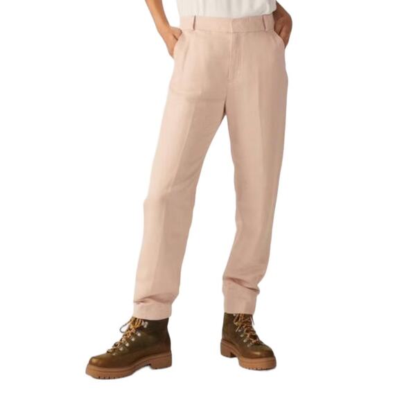 Ba&Sh pants Viggo cigarette ankle Trousers light pink size 3 (US 8) - Picture 1 of 6